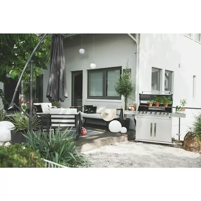 Kingstone KMS Gázgrill Cliff 655-2 - Égők száma: 6, 27,2 kW - Hangulatos felvétel