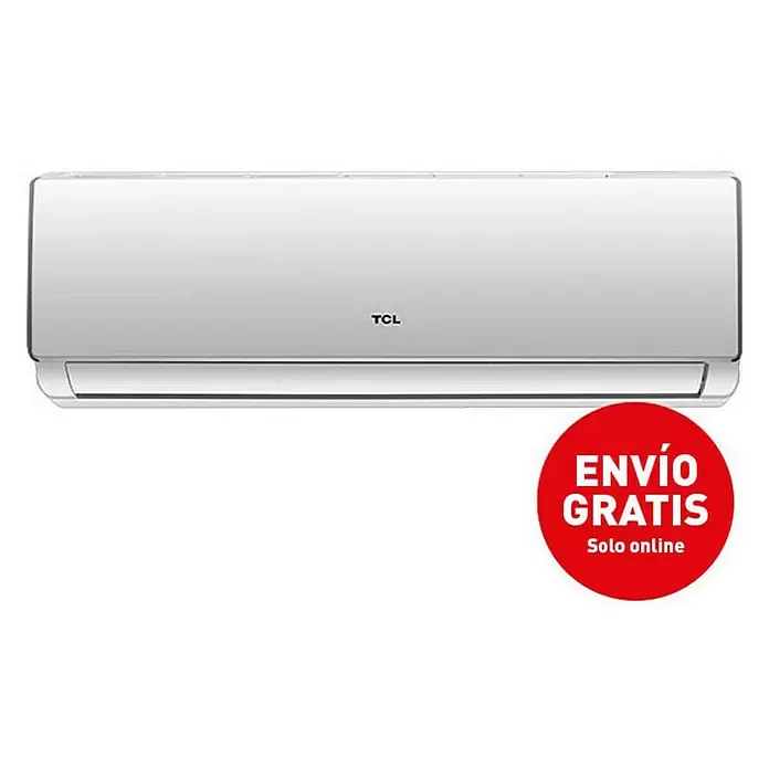 TCL Aire acondicionado Inverter Elite 24K - Potencia frigorífica máx. por unidad en BTU/h: 24.000 BTU/h, Potencia calorífica máx. por equipo en BTU/h: 24.000 BTU/h, Específico para: Espacios hasta 45 m² - Vista frontal