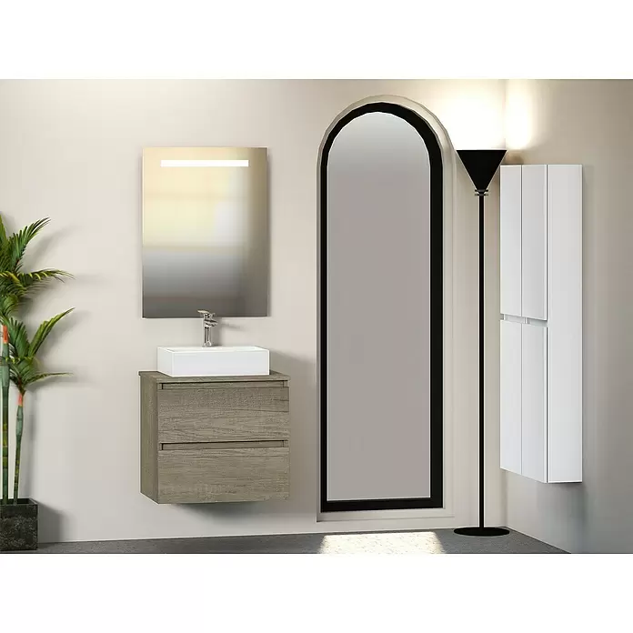 Mueble de lavabo Fons - 46 x 60 x 56 cm, Nebraska, Mate - Foto ambiente