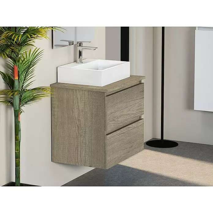 Mueble de lavabo Fons - 46 x 60 x 56 cm, Nebraska, Mate - Foto ambiente
