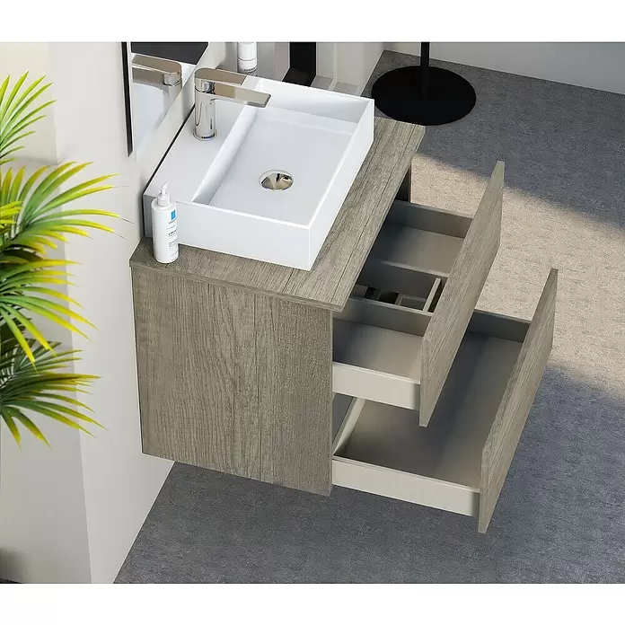 Mueble de lavabo Fons - 39 x 50 x 56 cm, Nebraska, Mate - Foto ambiente