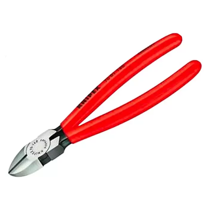 Knipex Alicate de corte diagonal - Largo: 140 mm, Recubierto de plástico, Pulido - Vista angular