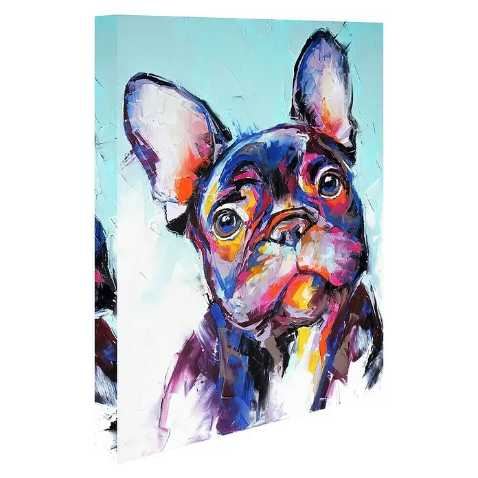 Póster Bulldog - Retrato de animal, An x Al: 100 x 140 cm - Vista angular