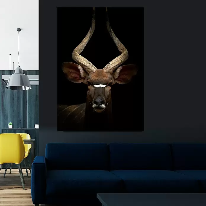 Póster Antílope - Retrato de animal, An x Al: 100 x 140 cm - Foto ambiente