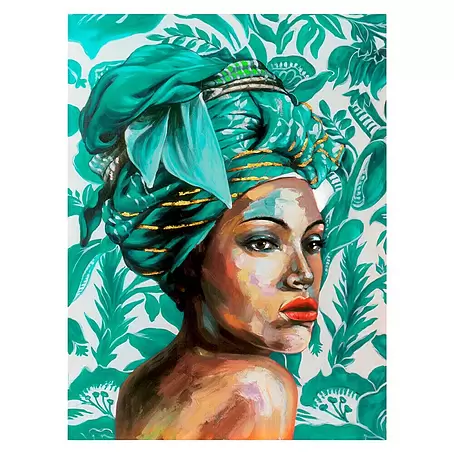 Póster Mujer pañuelo