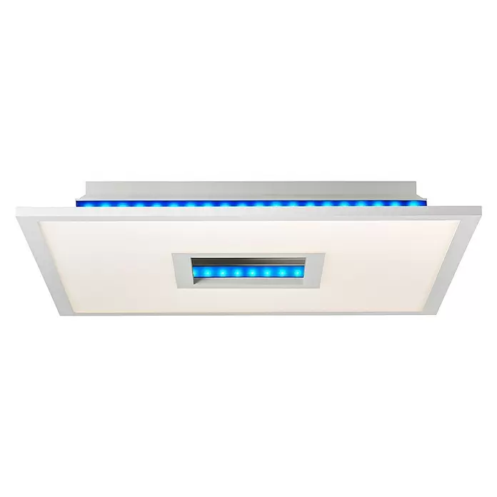 LED-Deckenleuchte Ellia - 24 W, L x B x H: 45 x 45 x 5 cm, Weiß, RGB - Diagonale Ansicht