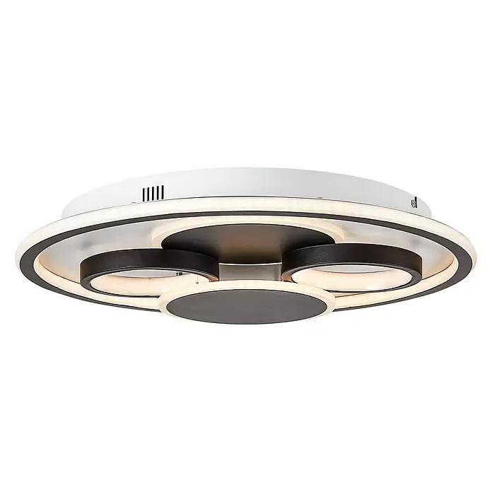 LED-Deckenleuchte Alvara - 43 W, Ø x H: 50 x 7 cm, Warmweiß - Diagonale Ansicht