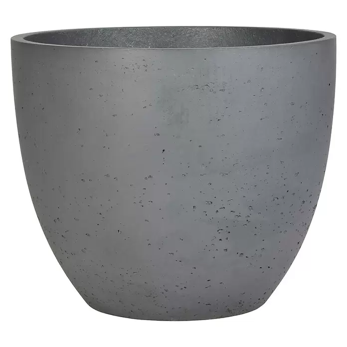 Pflanztopf Reggio - Außenmaß (Ø x H): 45 x 38 cm, Beton, Anthrazit - Vorderansicht