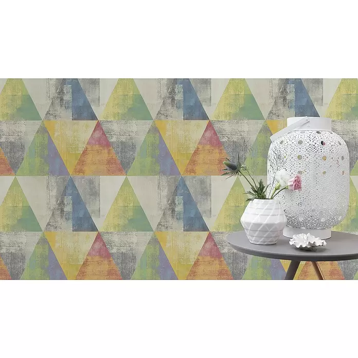 Rasch Hyde Park Vliestapete - Bunt, Grafisch, 10,05 x 0,53 m - Stimmungsaufnahme