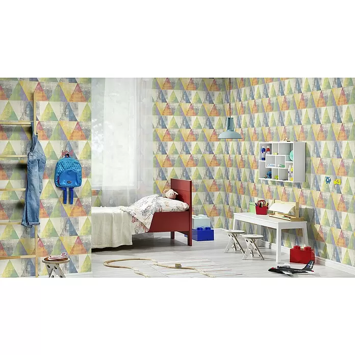 Rasch Hyde Park Vliestapete - Bunt, Grafisch, 10,05 x 0,53 m - Stimmungsaufnahme