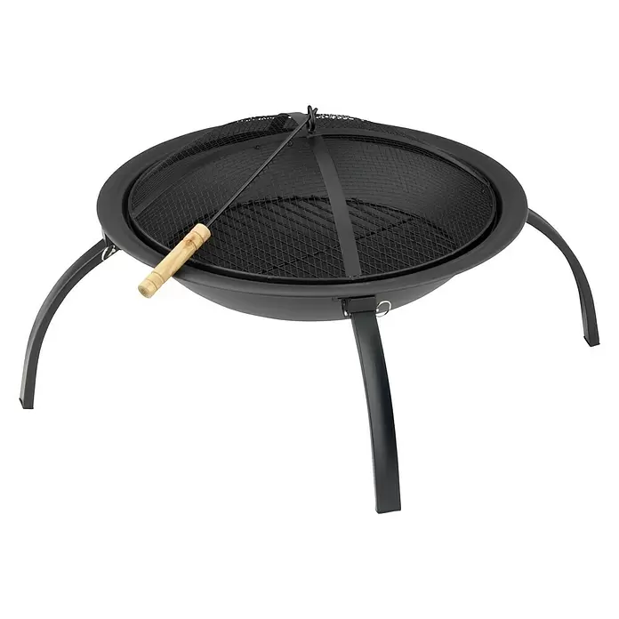 Activa Feuerstelle Capri - Ø x H: 58,5 x 40 cm, Befeuerungsart: Holz, Eisen - Diagonale Ansicht