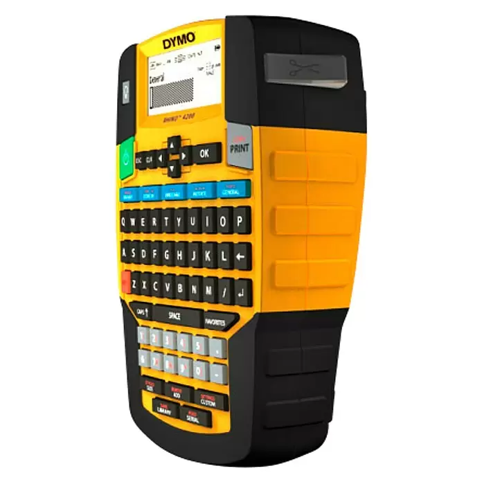 Dymo Aparato de rotulación Rhino 4200 - Anchura máxima de cinta: 19 mm - Vista angular