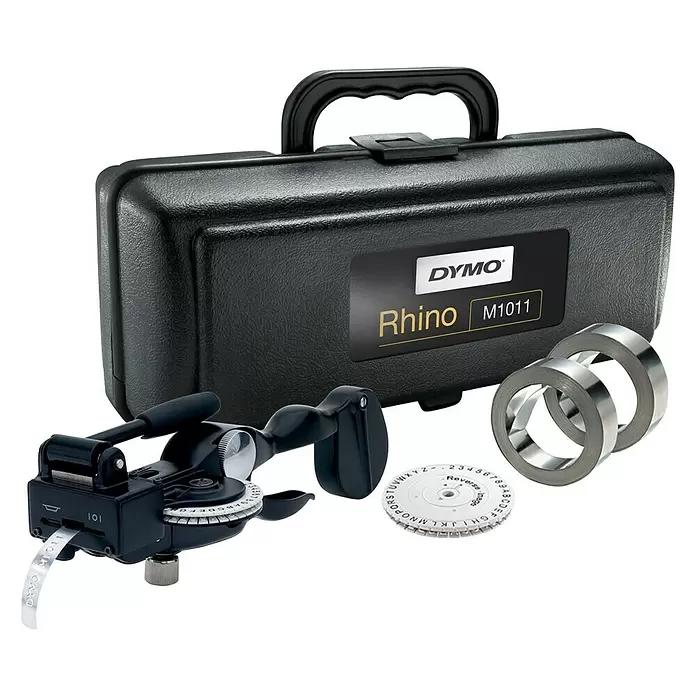 Dymo Aparato de rotulación Rhino M1011 - Anchura máxima de cinta: 12 mm - Vista angular