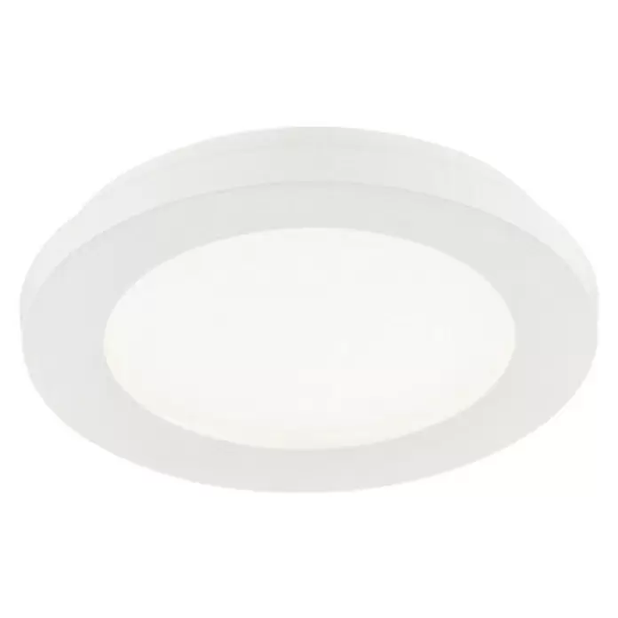 Reality Leuchten Plafondlamp Camillus - 10 W, l x b x h: 17 x 17 x 3 cm, Wit - Zicht van beneden