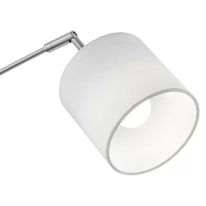 Reality Leuchten Staande lamp Tommy - 28 W, Hoogte: 200 cm, Wit, Zilver, E14 - Close-up