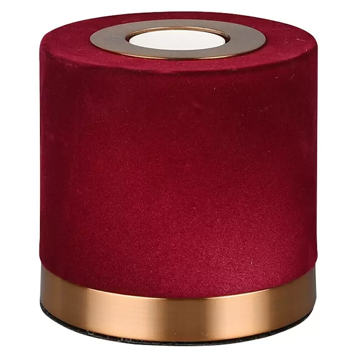 Reality Leuchten Tafellamp Judy - 6 W, l x b x h: 11 x 11 x 11 cm, Rood, Goud, E27 - Vooraanzicht