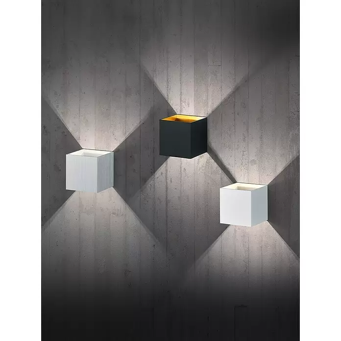 Trio Leuchten Wandlamp Louis - 4,2 W, l x b x h: 10 mm x 10 cm x 10 cm, Zwart - Sfeeropname