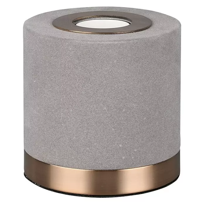 Reality Leuchten Tafellamp Judy - 6 W, l x b x h: 11 x 11 x 11 cm, Grijs, Goud, E27 - Vooraanzicht