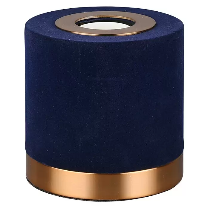 Reality Leuchten Tafellamp Judy - 6 W, l x b x h: 11 x 11 x 11 cm, Blauw, Goud, E27 - Vooraanzicht