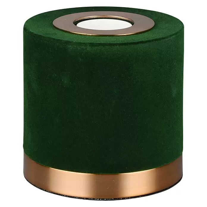 Reality Leuchten Tafellamp Judy - 6 W, l x b x h: 11 x 11 x 11 cm, Groen, Goud, E27 - Vooraanzicht