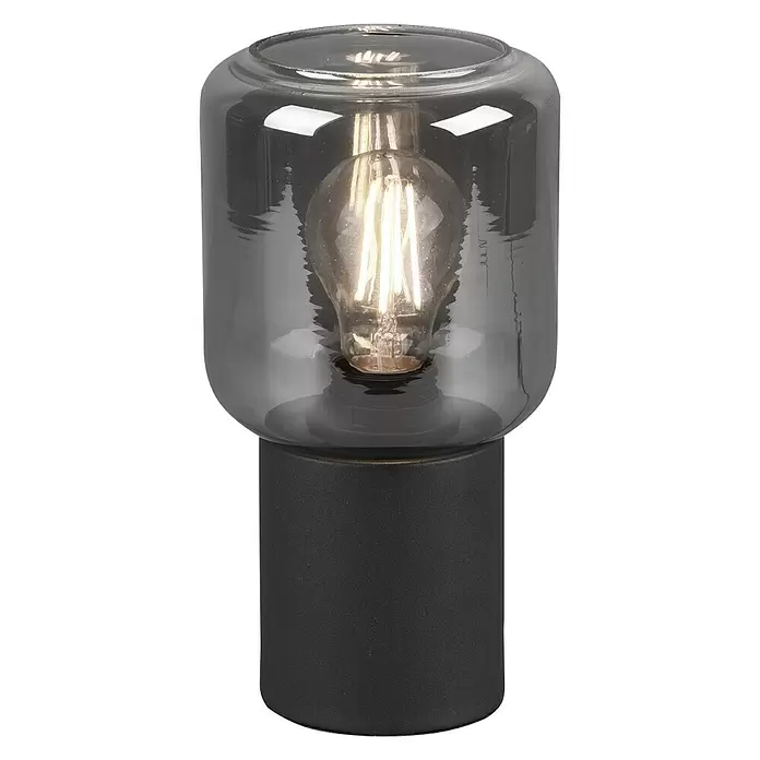 Reality Leuchten Tafellamp Nico - 4,5 W, l x b x h: 13 x 13 x 24 cm, Zwart, E27 - Vooraanzicht