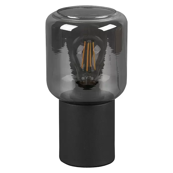 Reality Leuchten Tafellamp Nico - 4,5 W, l x b x h: 13 x 13 x 24 cm, Zwart, E27 - Vooraanzicht