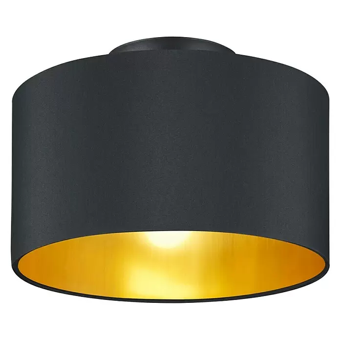 Trio Leuchten Plafondlamp Hostel - 4 W, l x b x h: 30 x 30 x 22 cm, Zwart, E14 - Diagonaal zicht