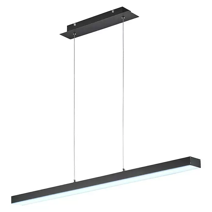 Reality Leuchten Led-hanglamp Agano - 132 W, l x b x h: 8 x 100 x 150 cm, Zwart - Diagonaal zicht