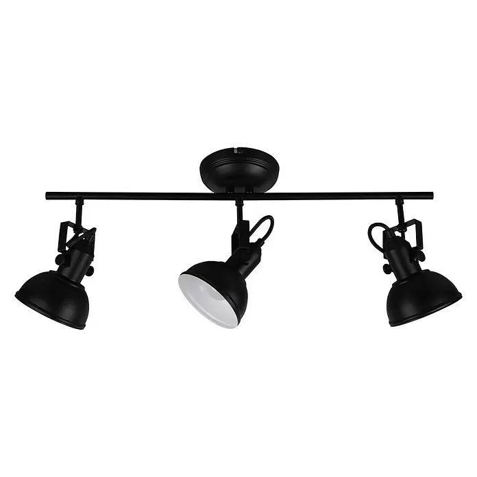 Reality Leuchten Plafondspot Gina - 5 W, l x b x h: 13 x 60,5 x 25,5 cm, Zwart, E14 - Vooraanzicht
