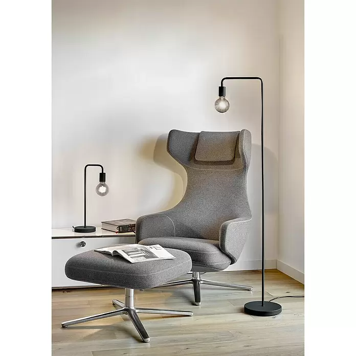 Trio Leuchten Tafellamp Diallo - 6 W, l x b x h: 23,5 x 15 x 51 cm, Zwart, E27 - Sfeeropname
