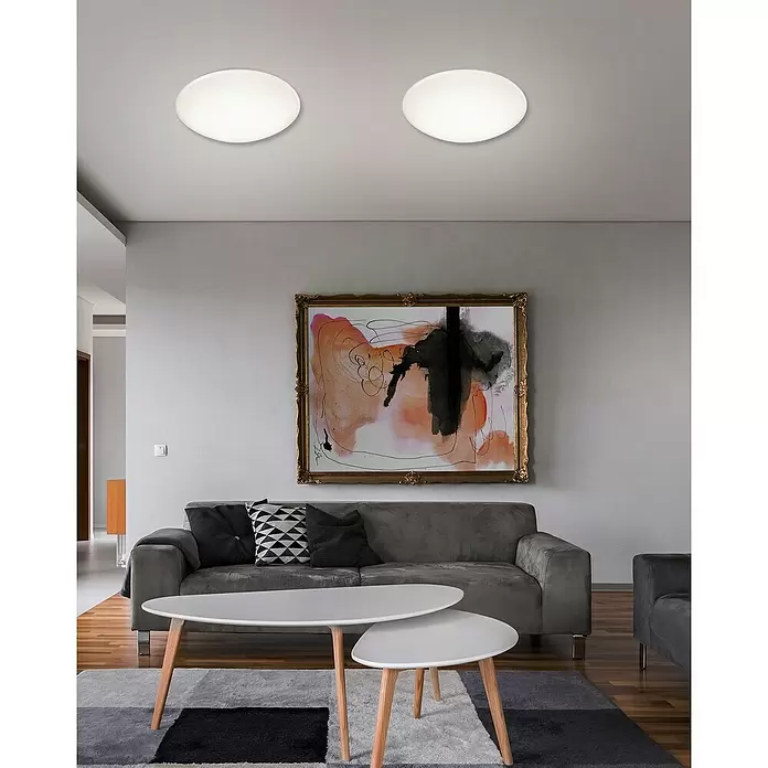 Reality Leuchten Plafondlamp Pollux - 12 W, Wit - Sfeeropname