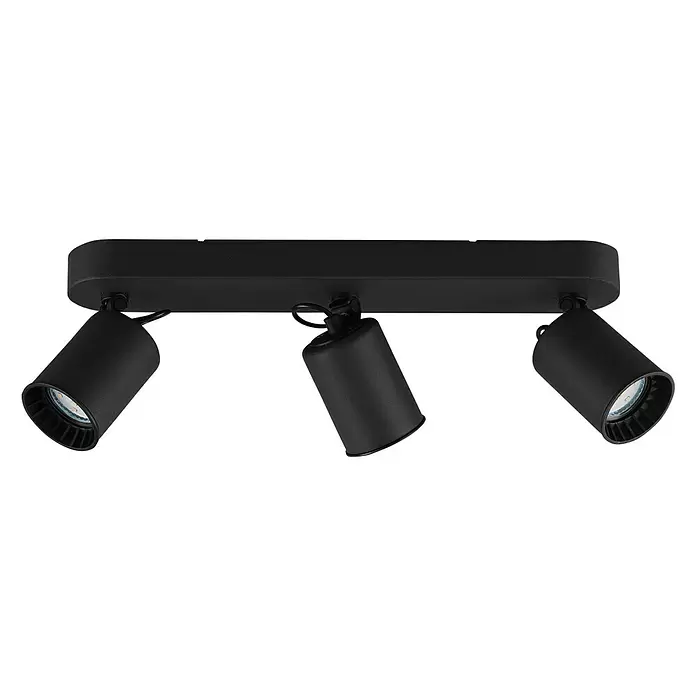 Trio Leuchten Plafondspot Pago - 5 W, l x b x h: 15 x 41 x 7 cm, Zwart, GU10 - Vooraanzicht