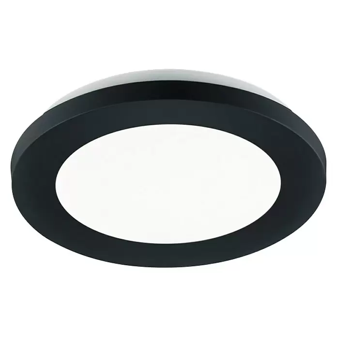 Reality Leuchten Plafondlamp Camillus - 10 W, l x b x h: 17 x 17 x 3 cm, Zwart - Zicht van beneden
