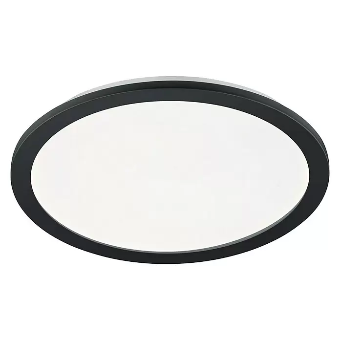 Reality Leuchten Plafondlamp Camillus - 24 W, l x b x h: 40 x 40 x 3 cm, Zwart - Zicht van beneden