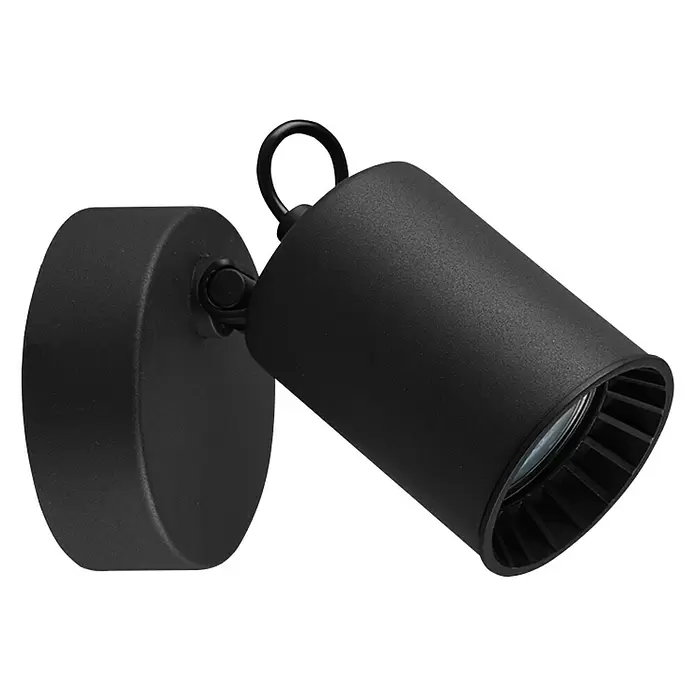 Trio Leuchten Led-wandspot Pago - 5 W, l x b x h: 10 x 9 x 15 cm, Zwart - Diagonaal zicht