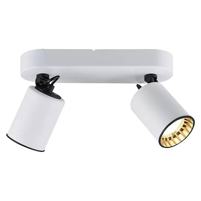 Trio Leuchten Plafondspot Pago - 5 W, l x b x h: 15 x 24 x 7 cm, Wit, GU10 - Diagonaal zicht