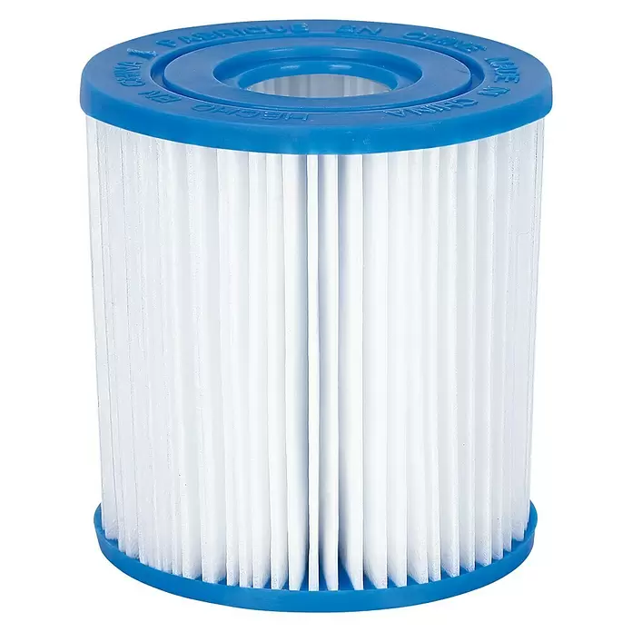 Frame-Pool-Set Rattan Optik - Ø x H: 366 x 76 cm, 4.792 l, Braun, Dekor: Rattan - Vorderansicht