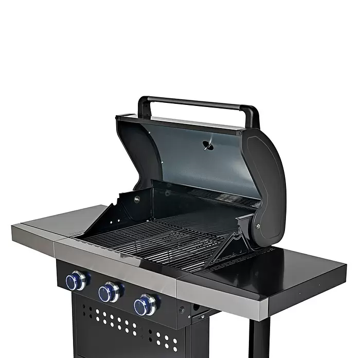 Grillstar Gasbarbecue Atlanta II 300 - Aantal branders: 3, Hoofdgrilloppervlak: 62 x 41,5 cm, 10,5 kW - Close-up