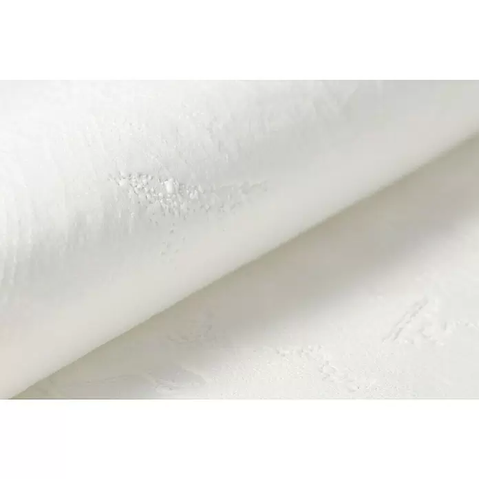 Rasch Vliestapete - Weiß, Putzoptik, 10,05 x 0,53 m - Detailaufnahme
