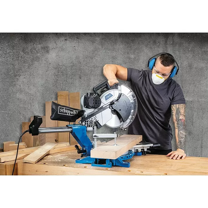 Scheppach Kappzugsäge HM140L/305 - 2.000 W, Durchmesser Sägeblatt: 305 mm - Anwendungsbeispiel