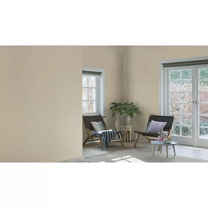 Rasch Vliestapete - Braun, Uni, 10,05 x 0,53 m - Stimmungsaufnahme