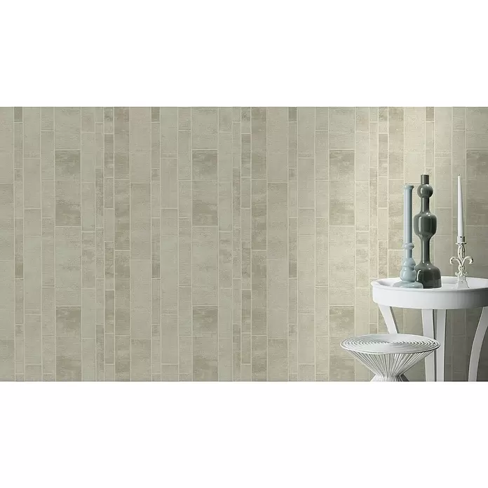 Rasch Factory 4 Vliestapete Fliesen - Creme, Fliesenoptik, 10,05 x 0,53 m - Stimmungsaufnahme