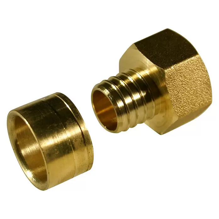 Isoltubex Enlace rosca multicapa H casquillo corredizo - 25 mm, Rosca interior: ¾″ - Vista angular
