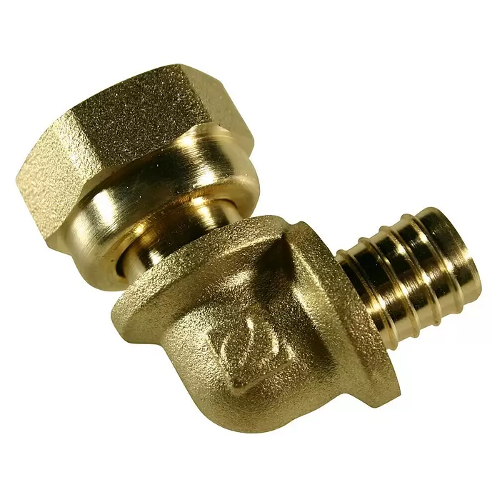 Isoltubex Codo tuerca móvil - 20 mm, ½″ - Vista angular