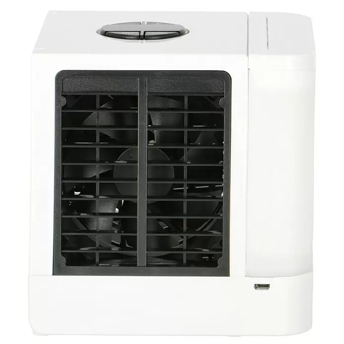 Proklima Luftkühler - 5 W, Weiß, 14 x 14 x 14,5 cm, USB - Rückansicht
