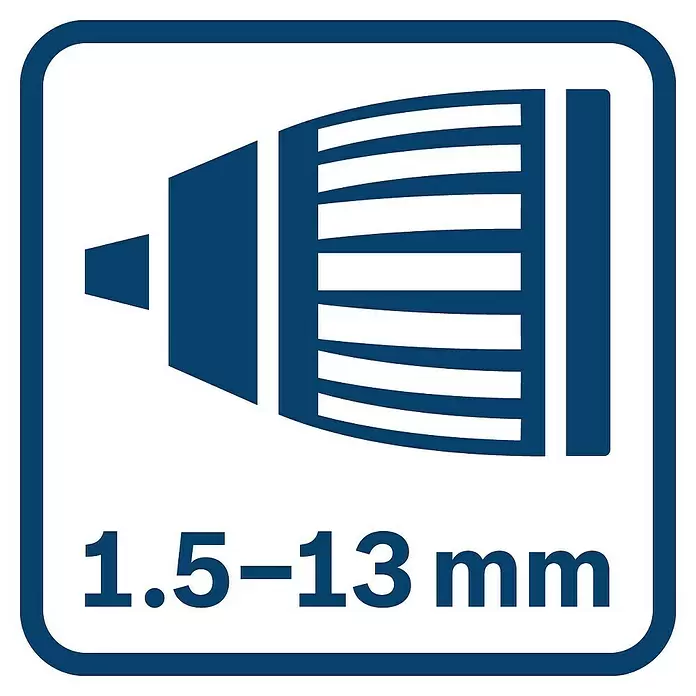 Bosch Professional Akku-Schlagbohrschrauber GSB 18V-21 - 18 V, Ohne Akku, Leerlaufdrehzahl: 0 U/min - 1.800 U/min - Skizze