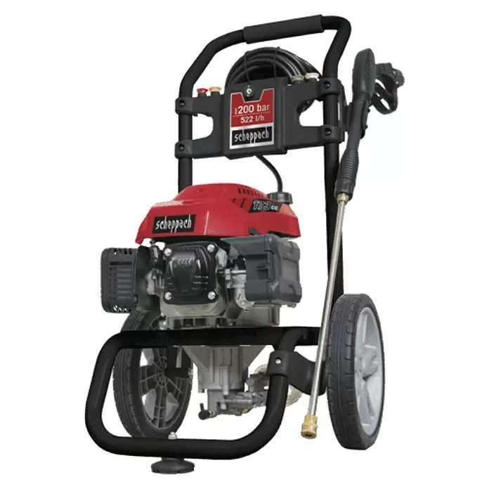 Scheppach Hochdruckreiniger HCP2600 - Motorbetrieben, Durchflussmenge: 522 l/h, Max. Druck: 200 bar - Diagonale Ansicht