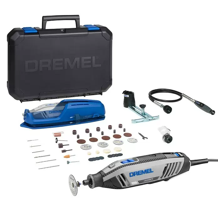 Dremel Multifunktionswerkzeug 4250 - 175 W, Zubehör: 45 -tlg. - Diagonale Ansicht