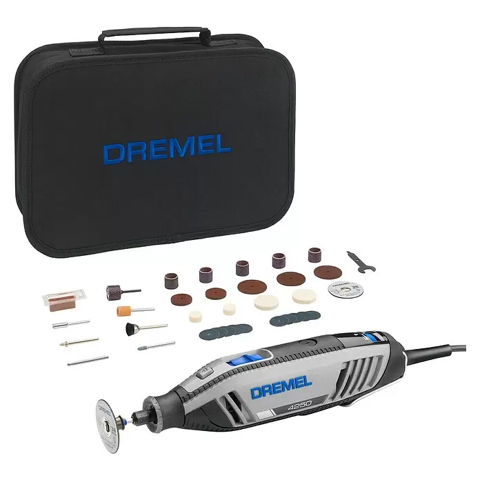 Dremel Multifunktionswerkzeug 4250 - 175 W, Zubehör: 35 -tlg. - Diagonale Ansicht