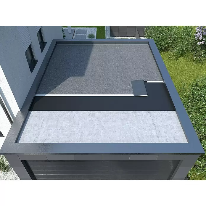 Bitumendachbahn KSK - Grau, 5 m², Selbstklebend - Detailaufnahme